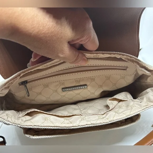 Steve Madden Btorrid Crossbody Cream Satchel, NWT. - Picture 4 of 5